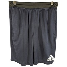 Adidas Athletic Shorts Mens Medium Navy Blue Climalite with Pockets