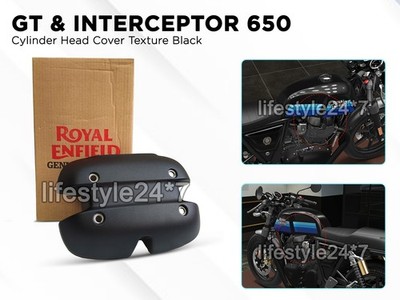 Cylinder Head Cover Black Genuine Royal Enfield GT & Interceptor 650