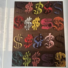 WARHOL “DOLLAR SIGN” 1982 Art Print “U.S. DOLLAR SIGN” Money WARHOL Pop Art
