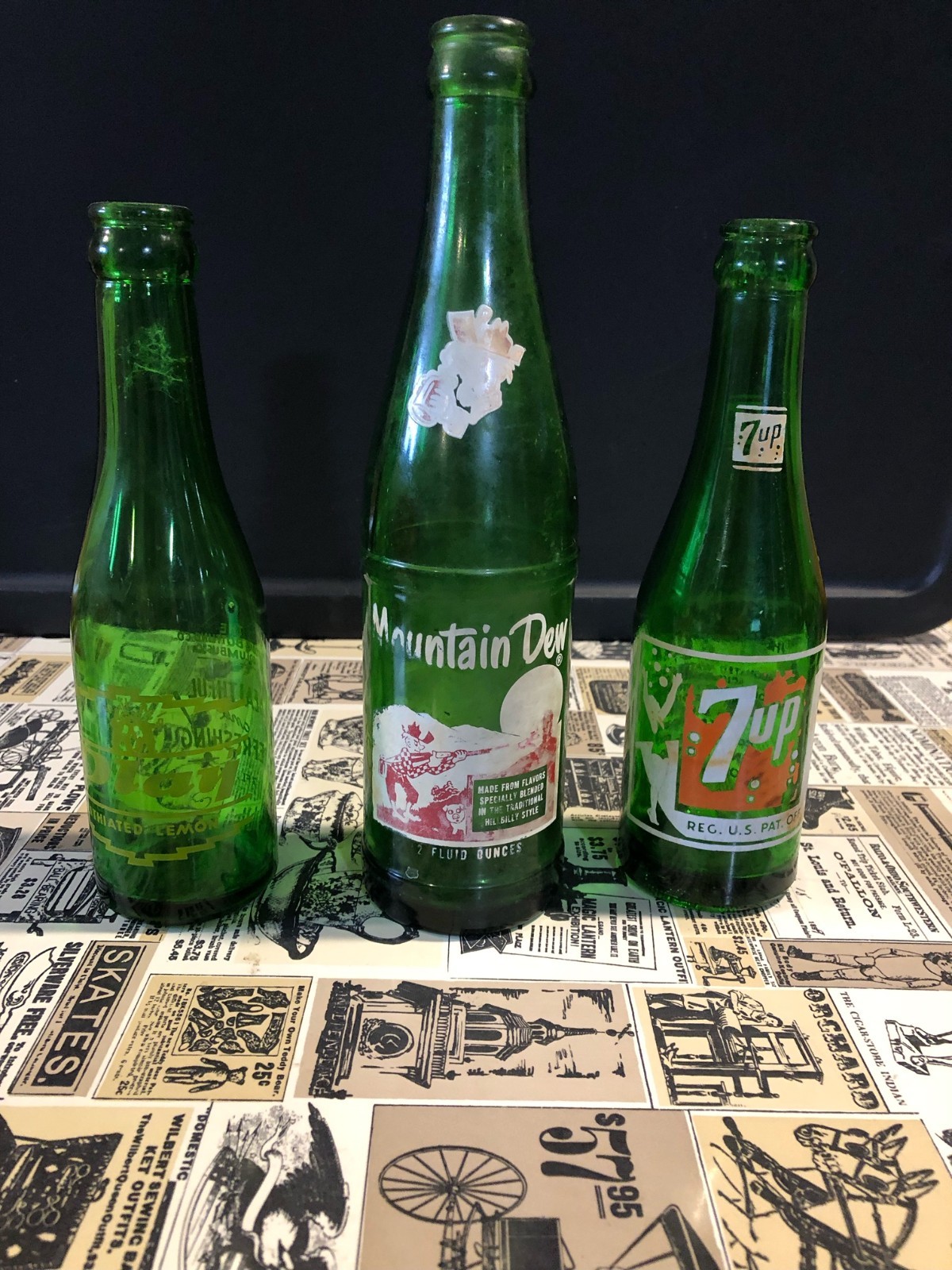 , 12oz Mt. Dew , 7oz 7up And A 7oz Play