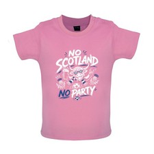 No Scotland No Party Football - Baby T-Shirt / Babygrow - fan love supporter