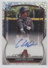 2023 Bowman Chrome Prospect Speckle Refractor /299 Christian Cerda Auto 0rd2