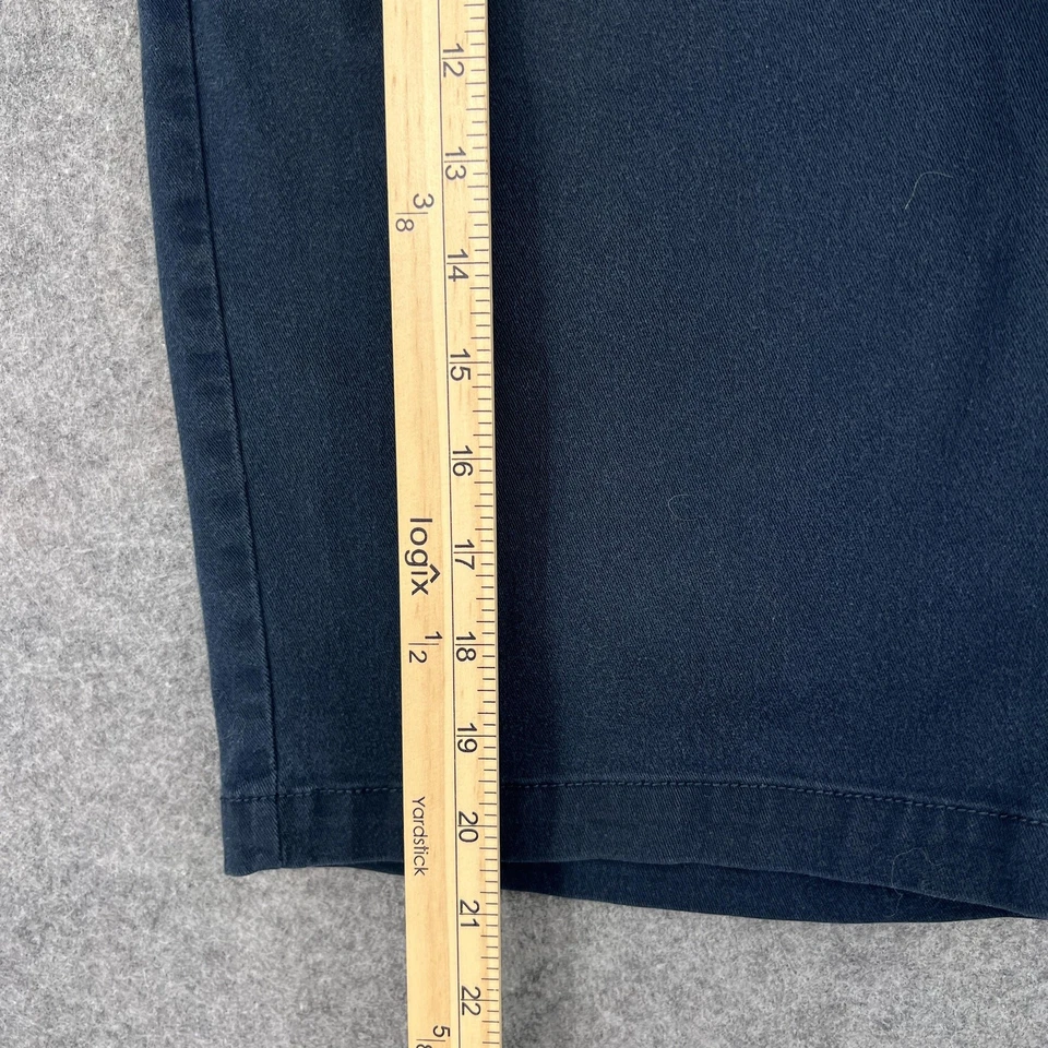 Volcom Shorts Mens 33 Navy Chino Stretch Walk Skateboarding Surf Casual Zip Fly - Image 3 of 4