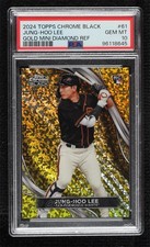 2024 Chrome Black Gold Mini-Diamond Refractor 48/50 Jung-Hoo Lee #61 PSA 10 04cw