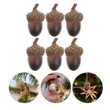60 Pcs Decorative Acorns Ornaments for Christmas Tree Decoration