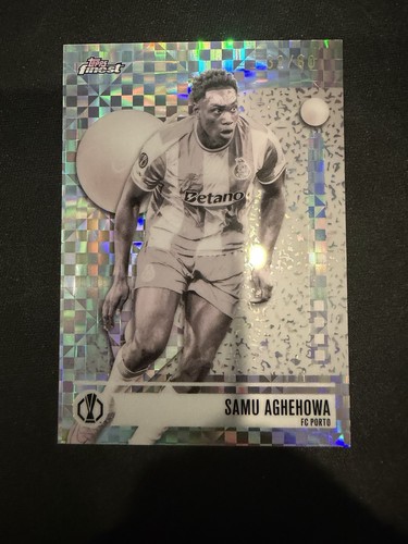2025-26 Topps Finest UEFA Club Competitions Samu Aghehowa Pearl /60 FC Porto