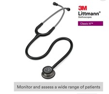 3M™ Littmann Classic III Stethoscope, Black Tube, 27 in"