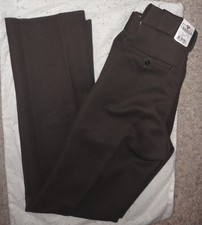 FECHHEIMER FLYING CROSS F1-32230 Mens BROWN POLICE LAPD PANTS 30 x 36 UNHEMMED