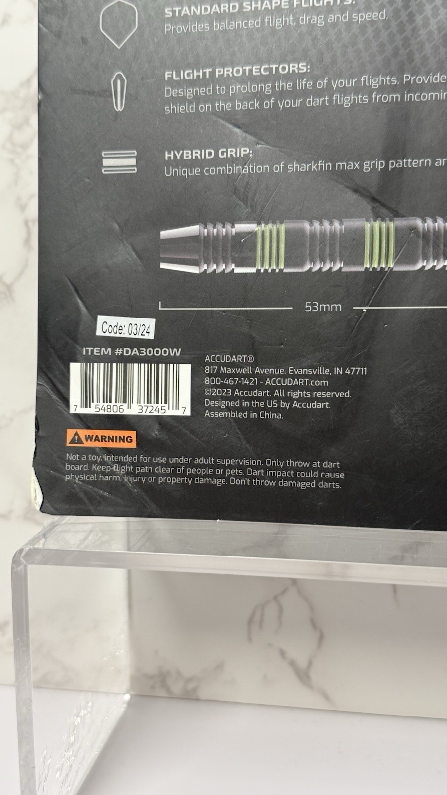 Accudart 17 Piece Steel Tip Standard Dart Set With Tri-Fold Case 17g STL 3.0 NIP