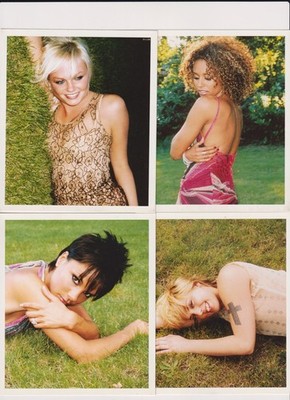 SPICE GIRLS - Limited Edition Postcard Set + Play Station Card - 1997 / 2000