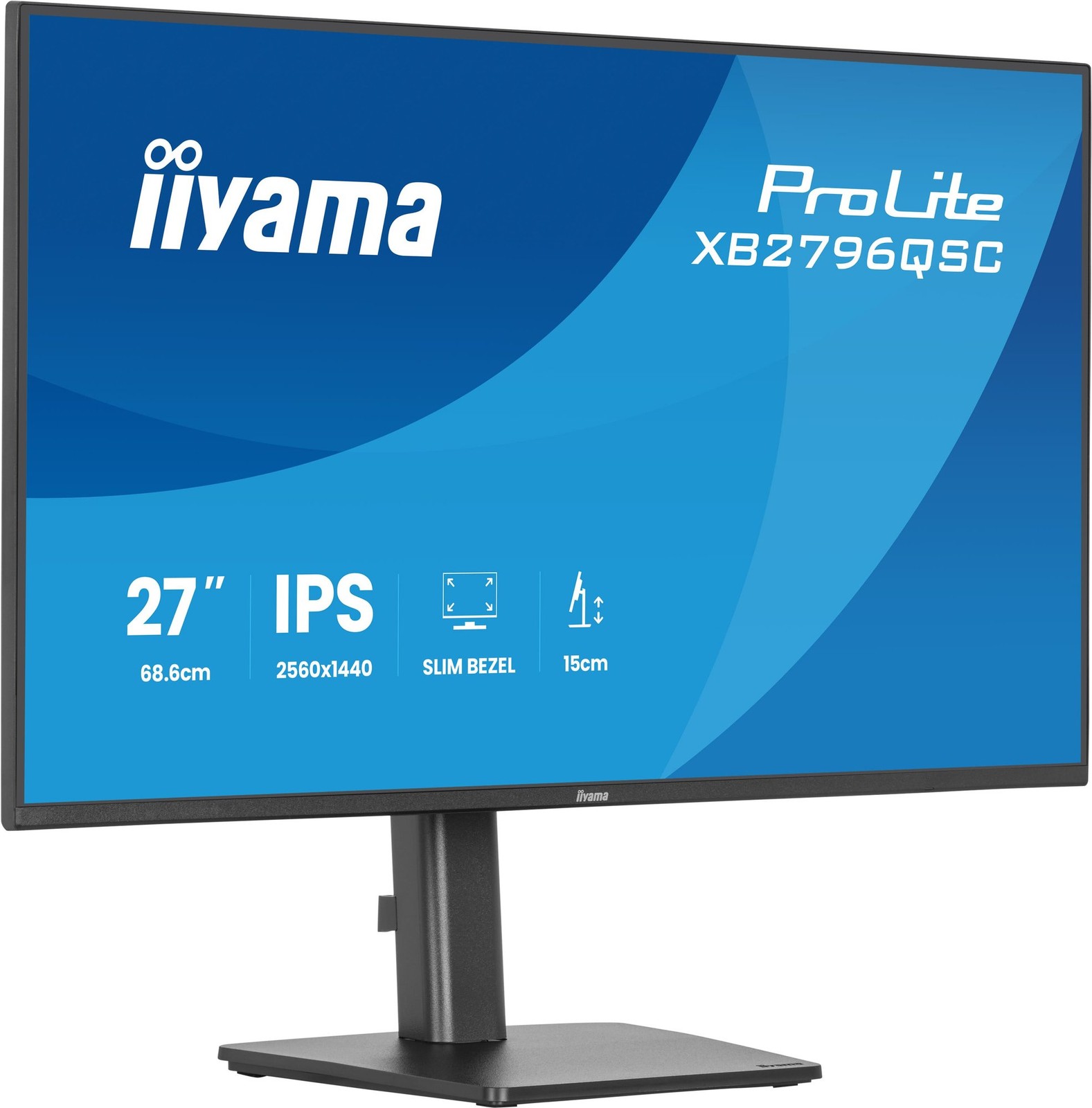 iiyama ProLite XB2796QSC-B1 computer monitor 68.6 cm (27"") 2560 x 1440 pixels Qu