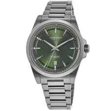 New Longines Conquest Automatic Green Dial Stainless Men's Watch L3.830.4.02.6