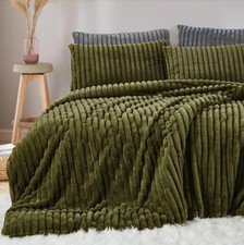 Fluffy Duvet Cover Faux Fur Duvet Cover King King No Comforter Green Ftr a