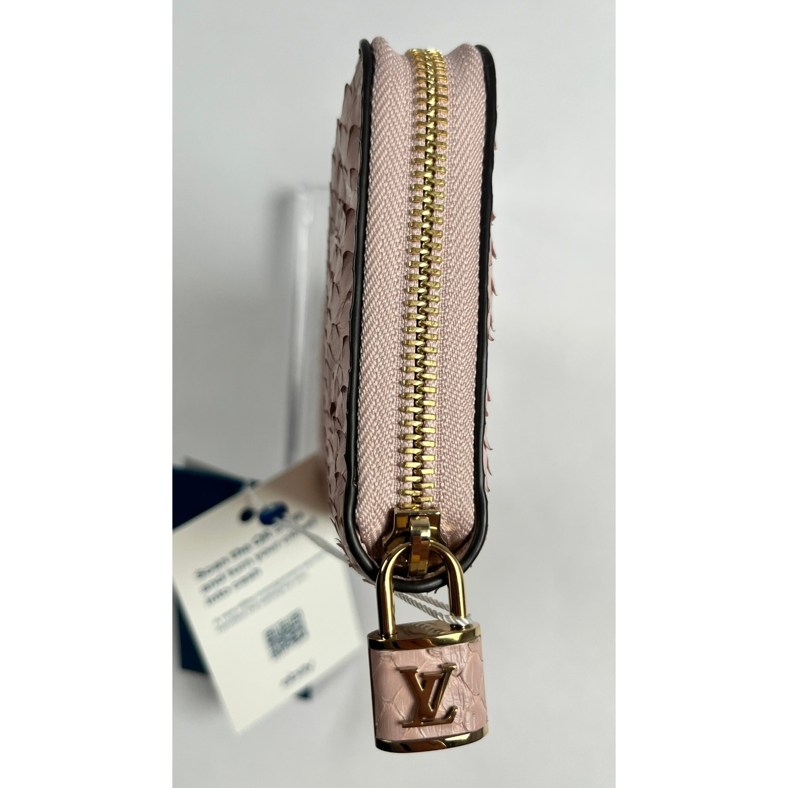 Louis Vuitton Monogram Exotics Pink Python Zippy … - image 5