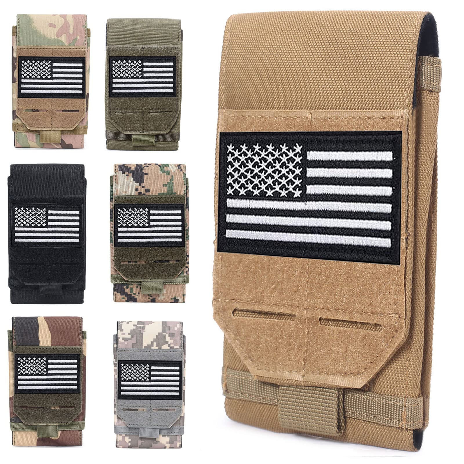 Tactical Molle Phone Pouch Waterproof Heavy Duty Small Admin Smartphone Case  