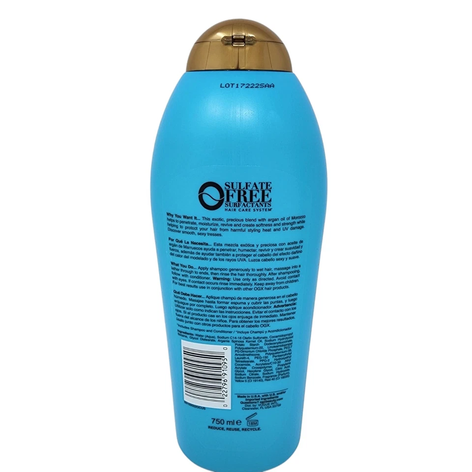 OGX Renewing Argan Oil of Morocco Shampoo & Conditioner Set 25.4 fl oz - Image 3 of 4