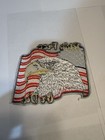 Large Ride Free or Die with American Bald Eagle & Wavy USA FLAG PATCH — photo 4