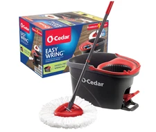 O-Cedar 153185 EasyWring Microfiber Spin Mop Bucket - Red