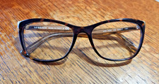 Versace 3255 108 Eyeglasses FRAMES only Tortoise Brown 54 17 140 Cat Eye Horned