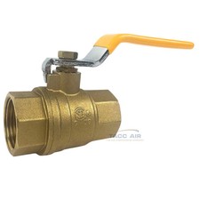 1" NPT Brass Ball Valve Full Port Shut-Off Valve CSA Approved 600psi WOG