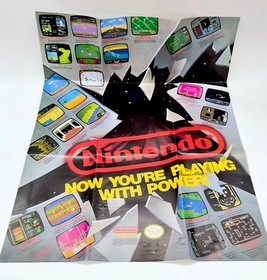 Nintendo Promo Poster How to Hook Up your NES 27&rdquo;X 20&rdquo; Japan 1989 VGC SHIPS FAST