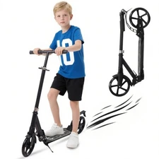 Kick Scooter for Ages 6+ Kid Teens & Adults Foldable Lightweight Adjustable US