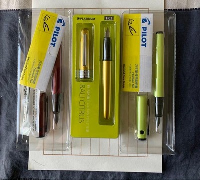 Pilot Platinum fountain pen set of 3 unopened