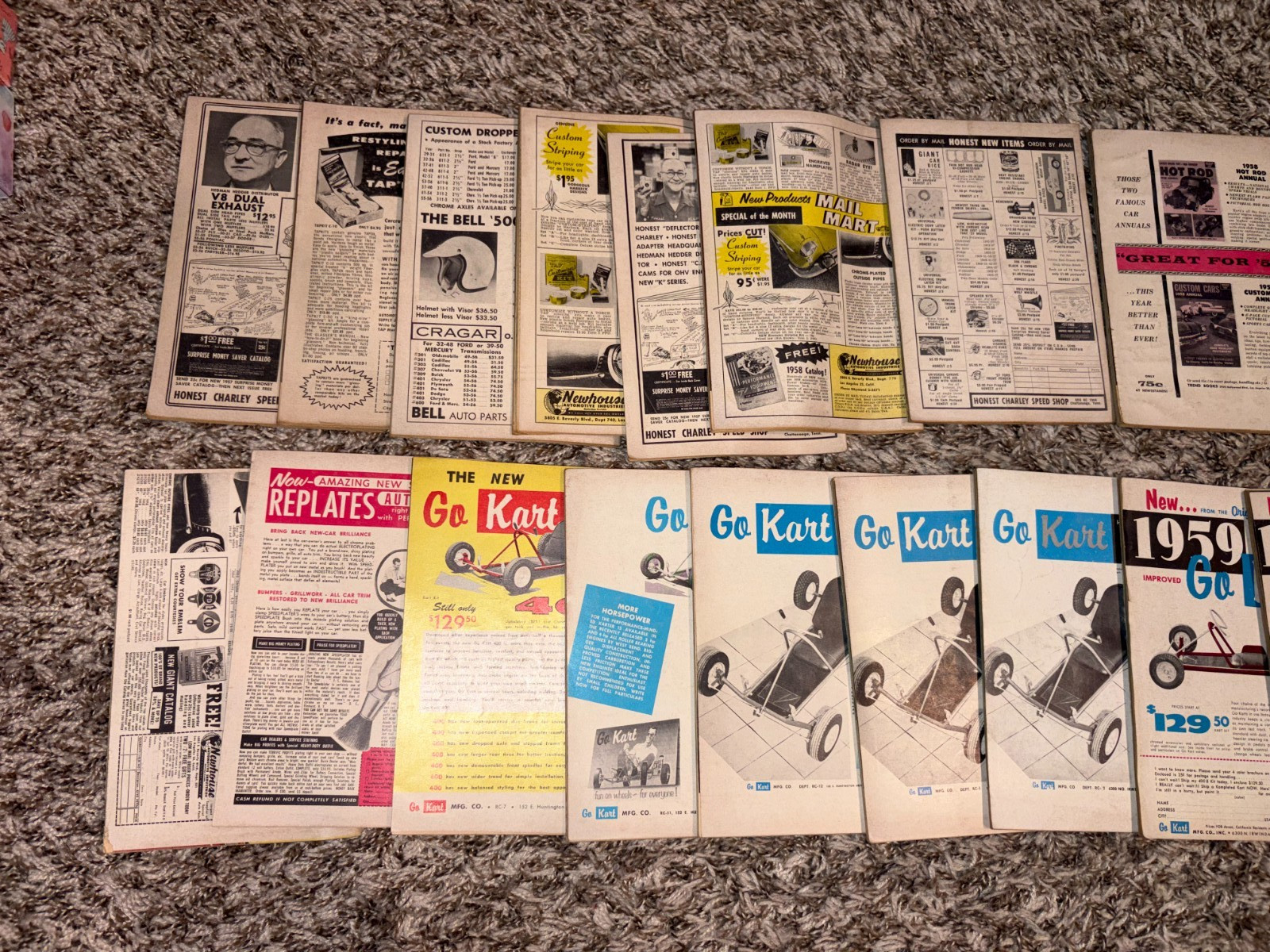 Lot Of 25 Vintage Rod & Custom Magazines Years 1957 ,1958, 1959, 1960 & 1961