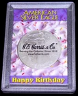 Happy Birthday Keepsake Gift Case for American Silver Eagle Coin