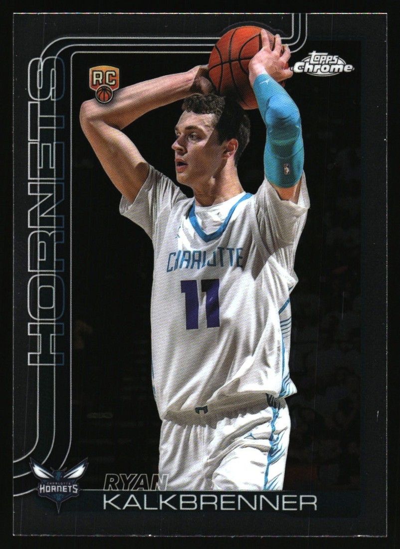 2025-26 Topps Chrome Ryan Kalkbrenner Rookie Charlotte Hornets #284