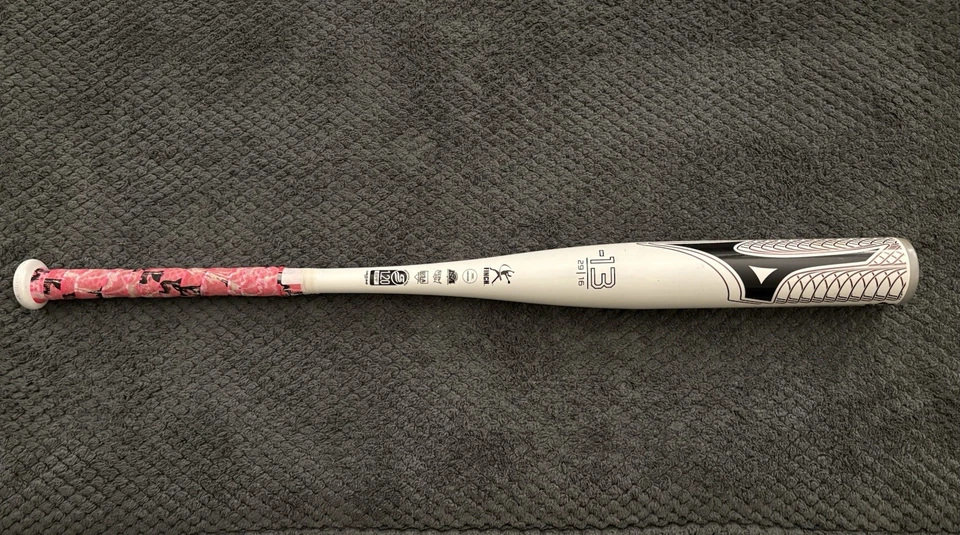 "Bate de softbol lanzamiento rápido Mizuno Finch 2024 29""/16 oz (-13) modelo #340663" Foto 2 de 4