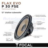"Focal P30FSE Flax EVO Subwoofer 12\"/30 Cm 600 Watt - 300 Wrms 4 Ohm"