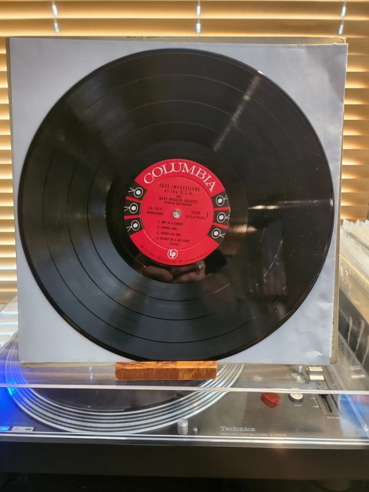 The Dave Brubeck Quartet, Jazz Impressions Of The U.S.A., 1957 1st Columbia, VG+ - Image 3 of 4