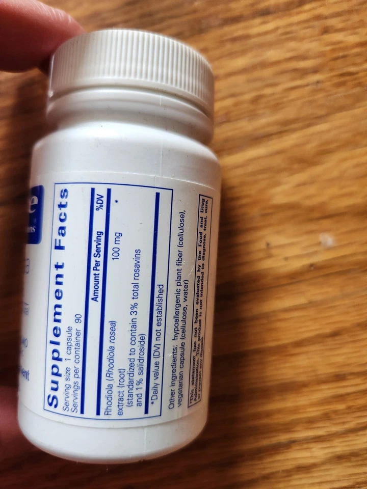 CAPSULACIONES PURAS - Rhodiola Rosea, 90 Cápsulas - CADUCIDAD: 12/2026 Foto 3 de 4