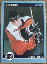 Eric Lindros 1992-93 SCORE Hockey Card #550 Flyers NHL HOF Free Shipping French