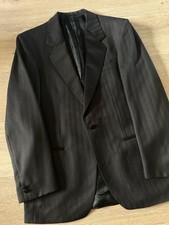 Magee Suit Dinner Jacket/Blazer Mens 38R Black Made in UK Vintage Pure New Wool