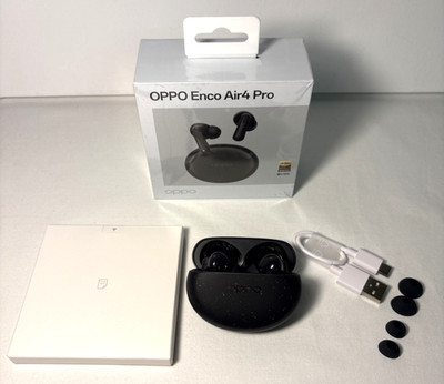 OPPO Enco Air4 Pro BT5.4 Hi-Res 44h 49dB ANC 3 Mikrofone Bass IP55 Schwarz USED