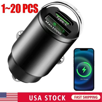 2 Port USB Super Fast Car Charger Adapter For iPhone Samsung Android Phone Lot
