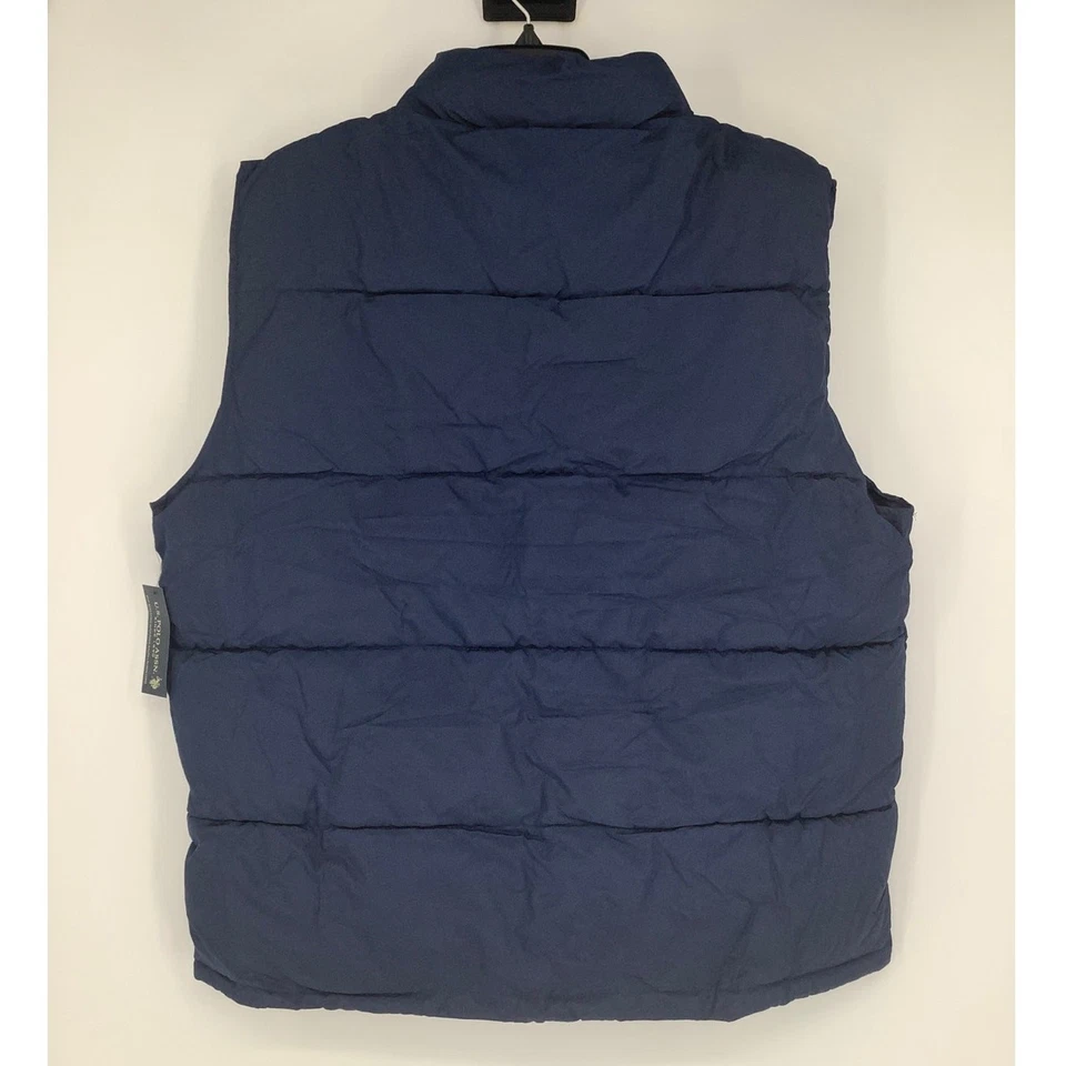 Chaleco acolchado U.S. Polo Assn para hombre XL azul marino firma cremallera completa exterior HR1-18 Foto 4 de 4