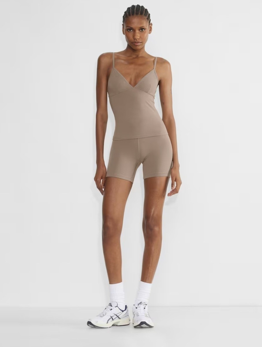 【Tanaya】 NWT Aritzia GOLDEN BUTTER Vibrant Tank Turner Taupe L | eBay