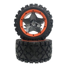 TSRC All Terrain Hinterradreifen 2 Stück Orange für 1/5 HPI RV KM Baja 5B RC CAR