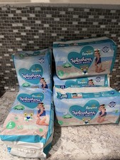 Lot Of 5 Pampers Splashers Swim Diaper Disposable Swim Pant Large 31 lb 10 Each