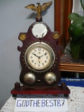 ANTICO OROLOGIO DA TAVOLO ANNI 20/30 BUONE CONDIZIONI COME FOTO, VINTAGE.