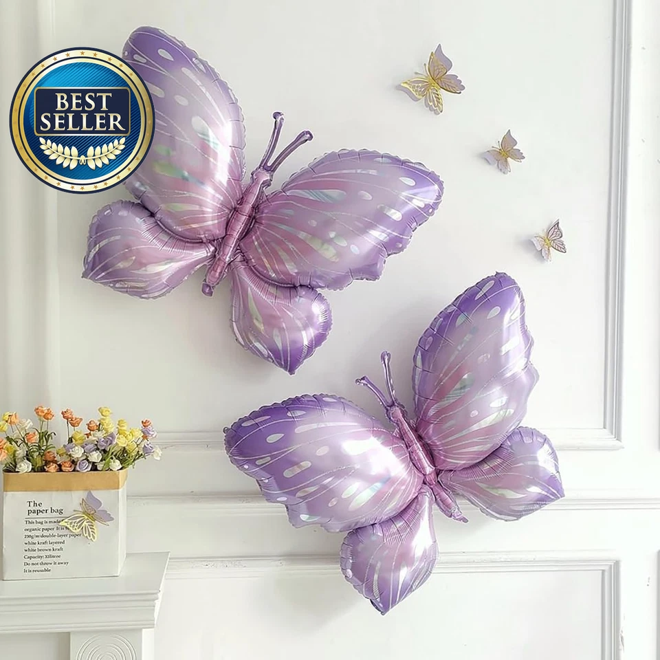 126pcs Purple Butterfly Balloon Arch Garland Kit | Birthday Baby Shower Decorati - image 3 of 4