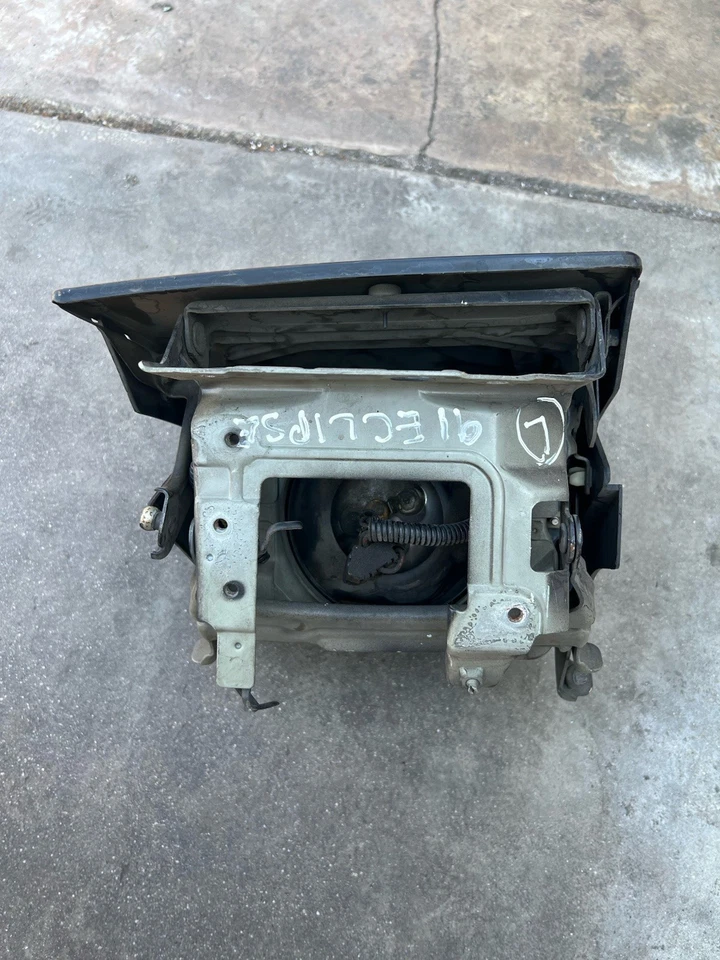 90-91 Eclipse Talon Laser Driver Left Side Head Light Lamp Black - Image 4 of 4