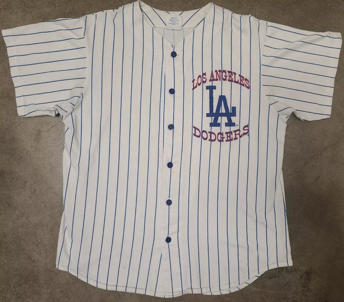 La dodgers best sale button up jersey