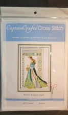 New Captain Crafts Cross Stitch Kit RA411 Summer Angel Fabric Thread Instruction