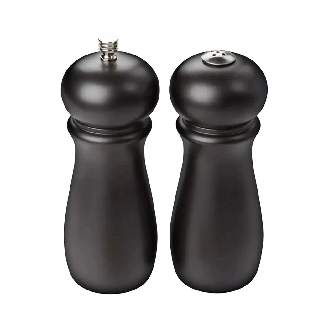 Winco SP-612 Salt & Pepper Mill Grinder Set Black