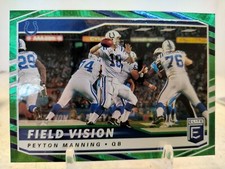 PEYTON MANNING Field Vision 2021 Panini Elite Football GREEN #FV10 Colts 