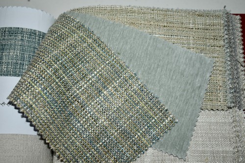 FABRIC SAMPLE BOOK Blue Beige Cream Neutral PRIMARY TEXTURES 58pc LOT Upholstery - Picture 8 of 21